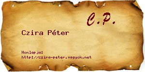 Czira Péter névjegykártya